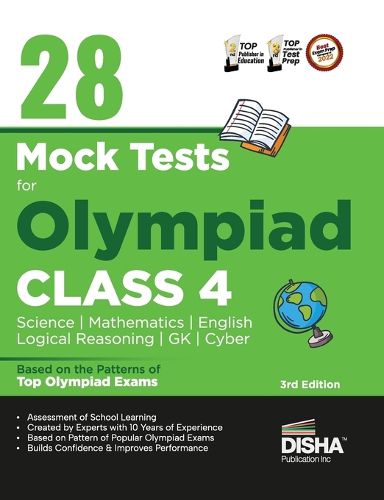 Cover image for 28 Mock Test Series for Olympiads Class 4 Science, Mathematics, English, Logical Reasoning, Gk & Cyber