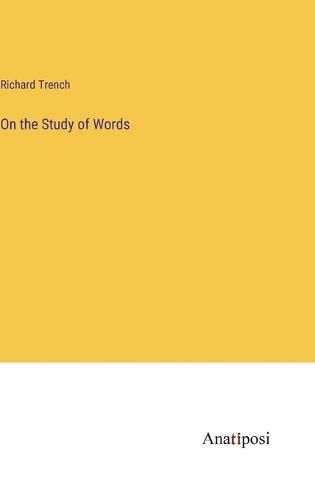 Cover image for On the Study of Words