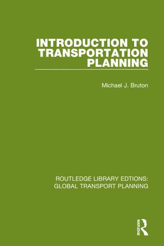 Cover image for Introduction to Transportation Planning