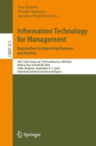 Cover image for Information Technology for Management: Approaches to Improving Business and Society