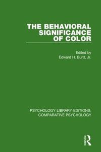 Cover image for The Behavioral Significance of Color