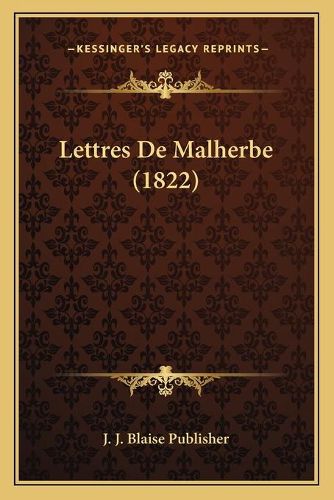 Lettres de Malherbe (1822)