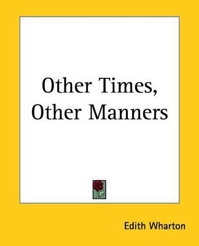 Cover image for Other Times, Other Manners