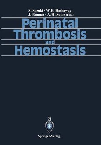 Cover image for Perinatal Thrombosis and Hemostasis