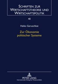 Cover image for Zur Oekonomie Politischer Systeme