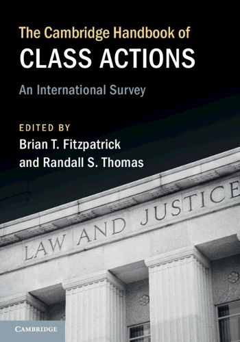 Cover image for The Cambridge Handbook of Class Actions