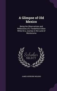 Cover image for A Glimpse of Old Mexico: Being the Observations and Reflections of a Tenderfoot Editor While on a Journey in the Land of Montezuma