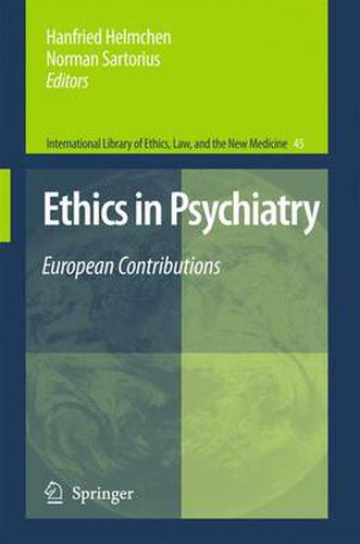 Cover image for Ethics in Psychiatry: European Contributions