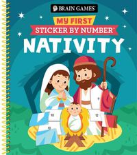 Cover image for Brain Games - My First Sticker by Number: Nativity