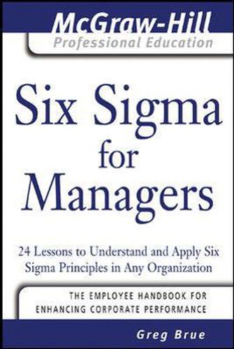 Cover image for Six Sigma for Managers