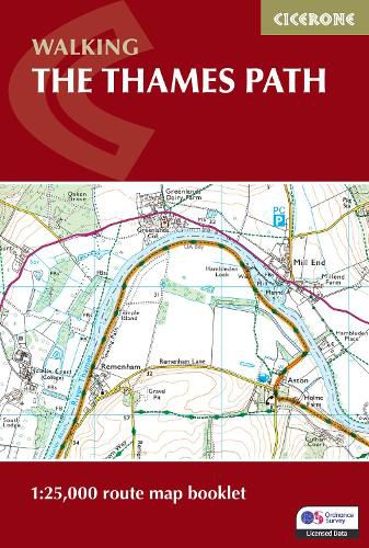 Cover image for The Thames Path Map Booklet: 1:25,000 OS Route Map Booklet