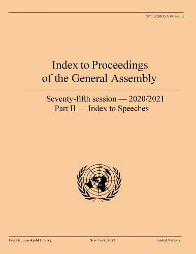 Index to Proceedings of the General Assembly 2020/2021: Part II - Index to Speeches