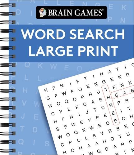 Cover image for Brain Games - Word Search Large Print (Blue)