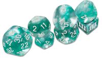 Cover image for Thracian Azure Swirl Dice - DCC Funky 7-set