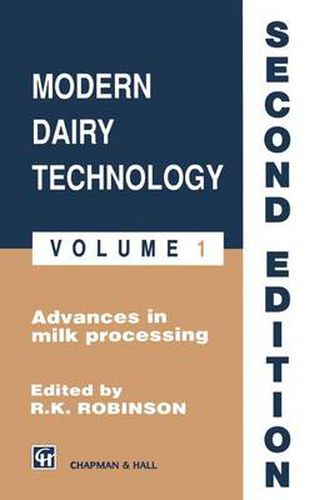 Cover image for Robinson: Modern Dairy Technology: Volume 1 Advances in Milk Processing