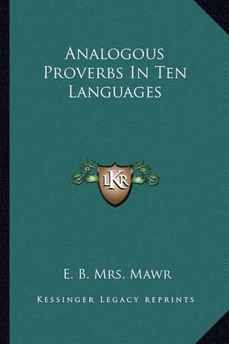 Cover image for Analogous Proverbs in Ten Languages