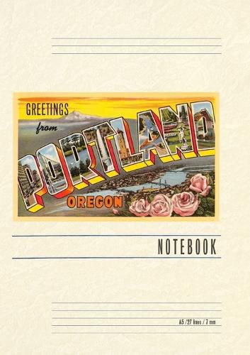 Cover image for Vintage Lined Notebook Greetings from Portland