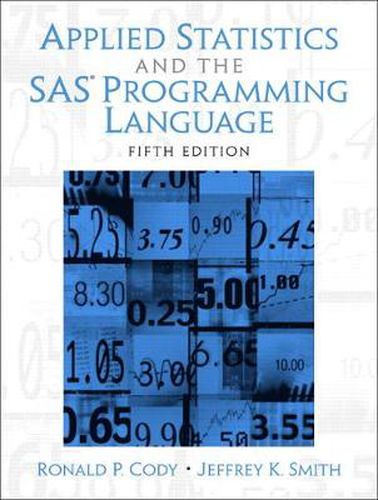 Cover image for Applied Statistics and the SAS Programming Language