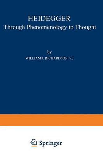 Heidegger: Through Phenomenology to Thought