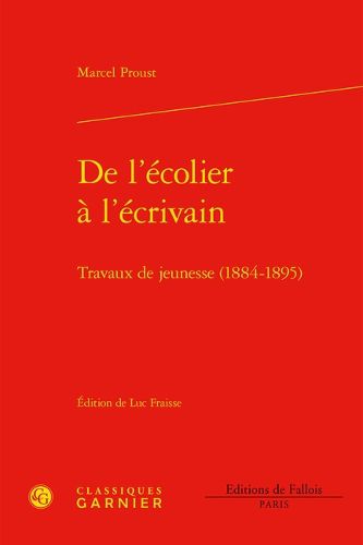Cover image for de l'Ecolier a l'Ecrivain