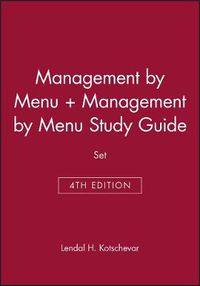 Cover image for Management by Menu, 4e & Management by Menu Study Guide Set