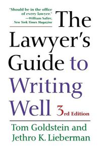 Cover image for The Lawyer's Guide to Writing Well