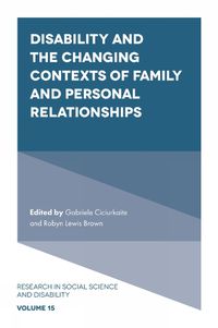 Cover image for Disability and the Changing Contexts of Family and Personal Relationships