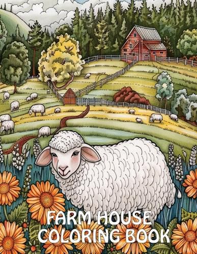 Cover image for Farmhouse Coloring Book