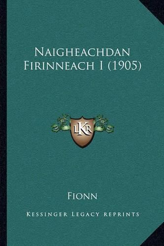 Cover image for Naigheachdan Firinneach I (1905)