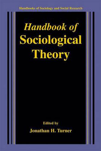 Cover image for Handbook of Sociological Theory