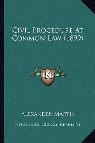 Civil Procedure at Common Law (1899)