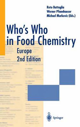 Cover image for Who's Who in Food Chemistry: Europe