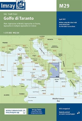 Cover image for Imray Chart M29: Golfo di Taranto