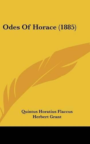 Cover image for Odes of Horace (1885)