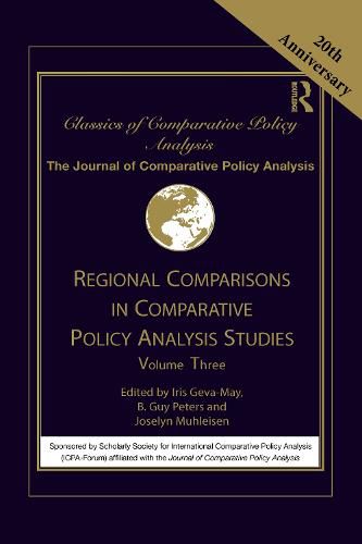 Cover image for Regional Comparisons in Comparative Policy Analysis Studies: Volume Three