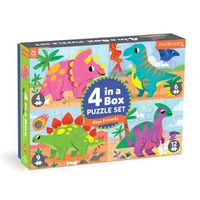 Cover image for Dino Friends 4-in-a-Box Puzzle Set