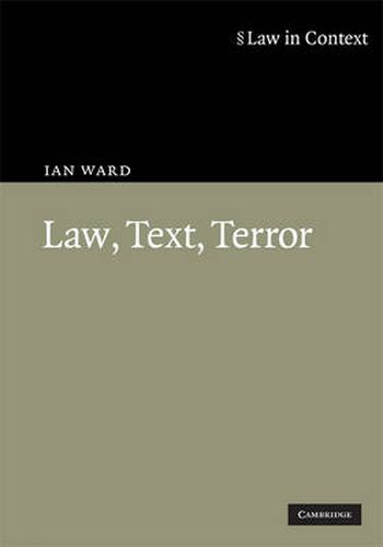 Cover image for Law, Text, Terror