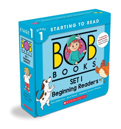 Cover image for Bob Books - Set 1: Beginning Readers Box Set Phonics, Ages 4 and Up, Kindergarten (Stage 1: Starting to Read)