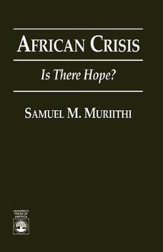 Cover image for African Crisis: Is There Hope?