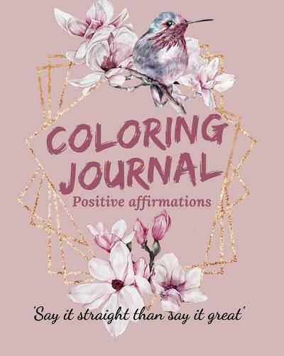 Cover image for Coloring Journal Positive Affirmations.