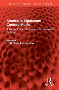 Cover image for Studies in Eighteenth-Century Music