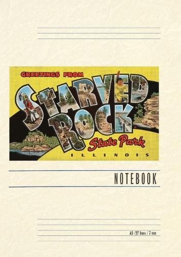 Cover image for Vintage Lined Notebook Greetings from Starved Rock State Park, Illinois