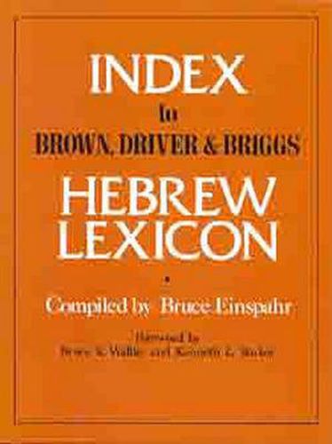 Index to Brown, Driver and Briggs Hebrew Lexicon