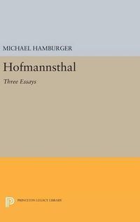 Cover image for Hofmannsthal: Three Essays