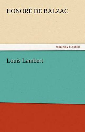 Cover image for Louis Lambert