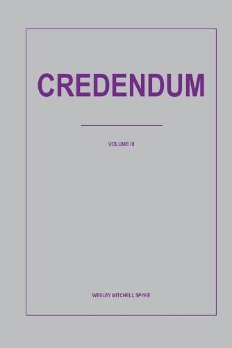 Cover image for Credendum
