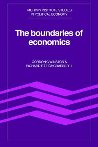 Cover image for The Boundaries of Economics