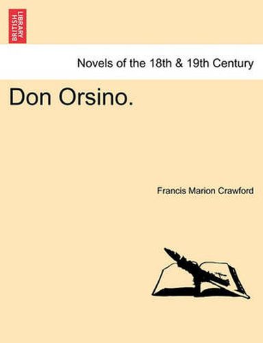 Cover image for Don Orsino. Vol. III.