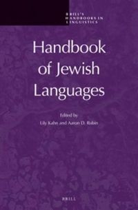 Cover image for Handbook of Jewish Languages