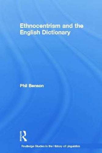 Cover image for Ethnocentrism and the English Dictionary